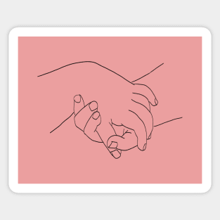 Picasso Line Art - Hands Sticker